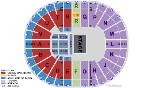 Viejas Seating Chart