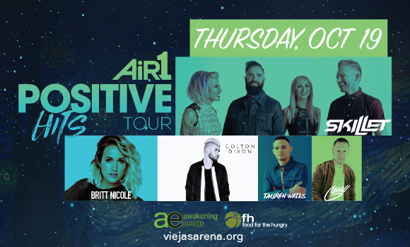 Air 1 Positive Hits Tour: Skillet, Britt Nicole, Colton Dixon & Tauren Wells at Viejas Arena